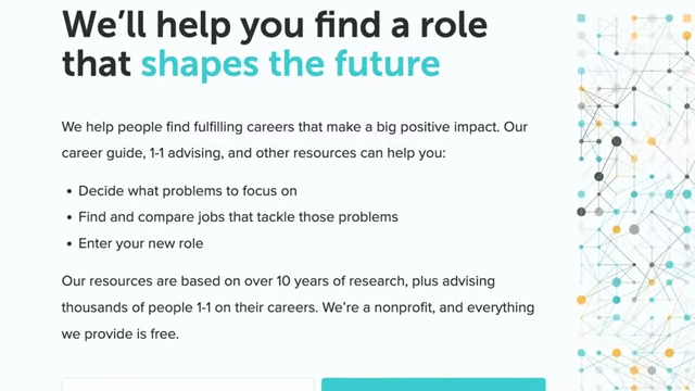 A screenshot of the '80,000 Hours' website