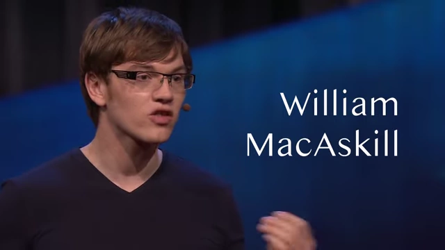 William MacAskill giving a TED Talk