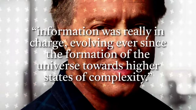 A quote from Ray Kurzweil stating that 'information was really in charge'