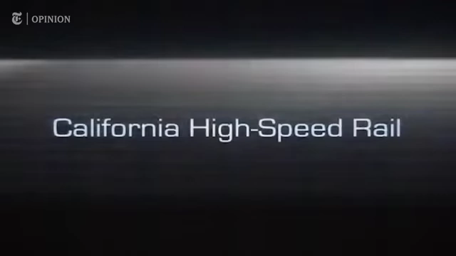 The title card 'California High-Speed Rail'