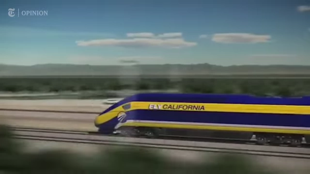 A rendering of the California High-Speed Rail train