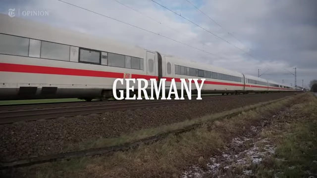 A high-speed train in Germany
