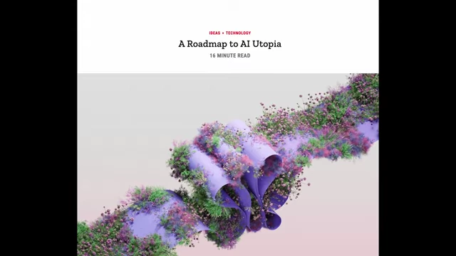 A headline 'A Roadmap to AI Utopia'