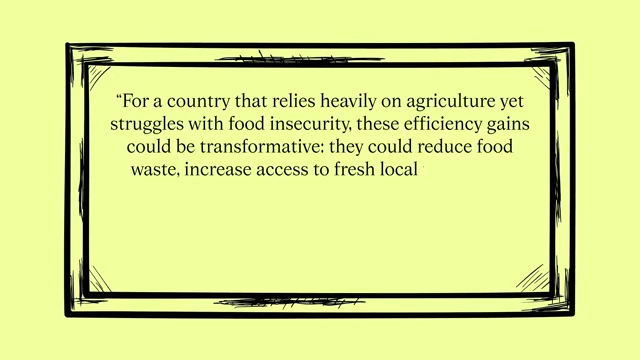 A quote on using technology for food security in agriculture-heavy countries