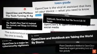 News headlines about OpenClaw's viral success