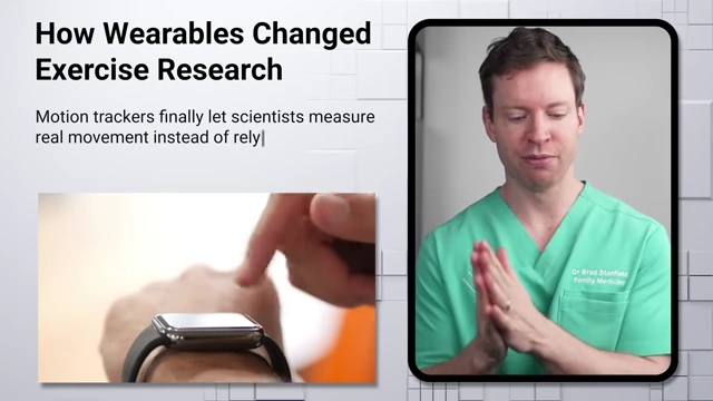 Wearable devices enabled scientists to accurately measure real activity levels, revolutionizing exercise research.