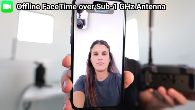 手机上显示通过Haven节点进行离线FaceTime通话
