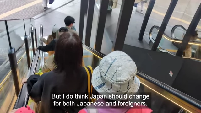 An interviewee explains that while Japan's conformity and work-oriented society have benefits, they also cause suffering, advocating for change for both Japanese and foreigners.