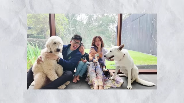 The speaker's dogs, Link and Zelda, central to his personal story about finding meaning in everyday routines.