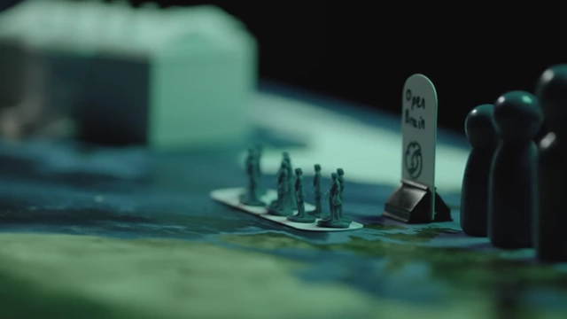 Depiction of the 10 oversight committee members controlling Safer-4 and global resources, highlighting concentrated power in the Slowdown scenario.