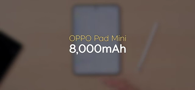 OPPO Pad Mini电池容量为8000mAh