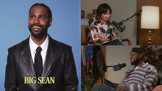 Big Sean giving a voice message on screen