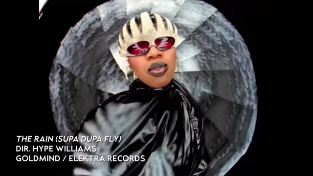 Hype Williams' The Rain music video still with Missy Elliott