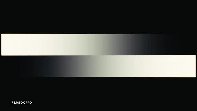 Filmbox Pro demonstrating how it handles halation with a gradient bar, showcasing smooth highlight softening.