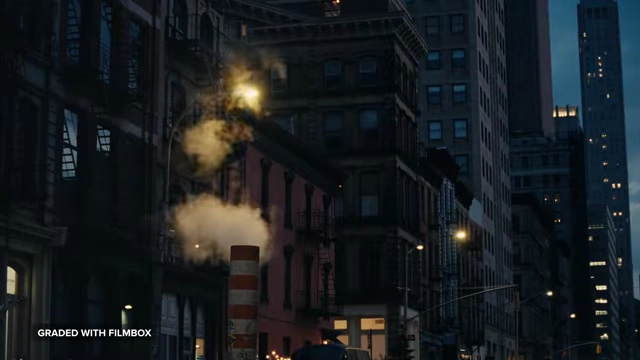 An example of footage graded with Filmbox, showcasing its final filmic look.