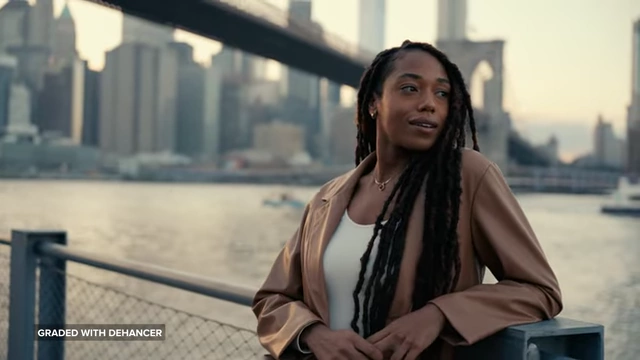 An example of footage graded with Dehancer, demonstrating its ability to create a filmic aesthetic with strong effects.