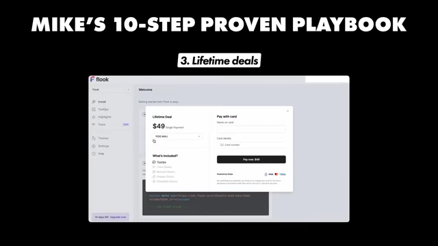 Screenshot of Fluke.co's lifetime deal (LTD) pricing option for a one-time payment