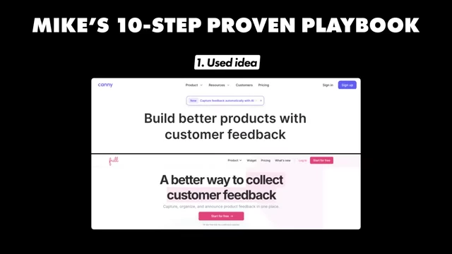 Comparison of a customer feedback tool (Canny) and Frill.co, illustrating the "used idea" concept