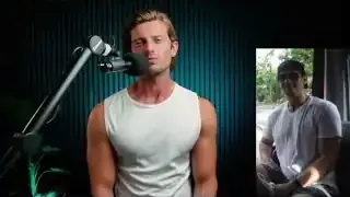 The speaker's physique before and after his bulking attempt, illustrating the unwanted fat gain.