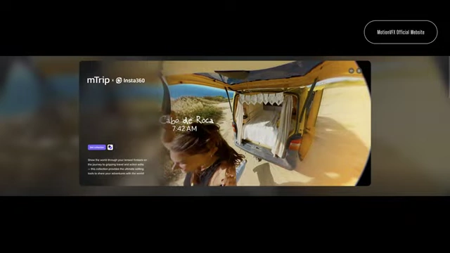 The mTrip plugin's interface, featuring dynamic title animations suitable for vlogs and travel videos.