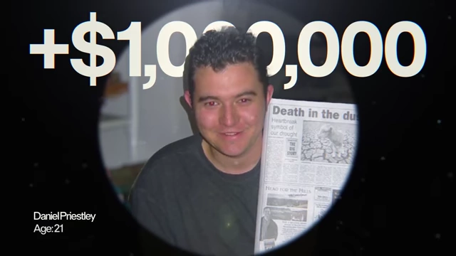 Daniel Priestley at age 21, having achieved his first multi-million dollar business.