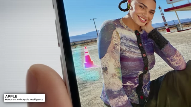 Apple Intelligence cleaning up a photo on-device
