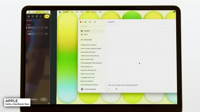 ChatGPT interface on a MacBook