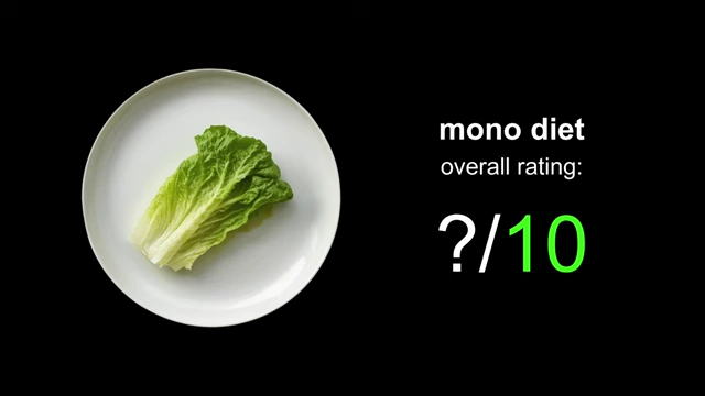 单一饮食评分：2/10