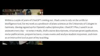 教授描述他如何每天使用ChatGPT作为助手来完成各种学术工作