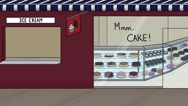 A traditional pastry shop window offering simple ice cream flavors.