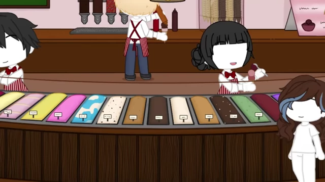 A wide selection of diverse ice cream flavors with unique names on display at a counter.