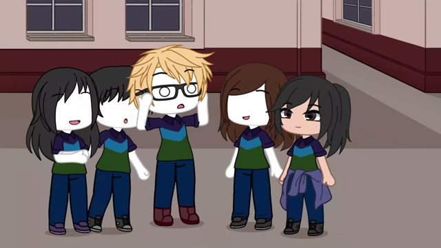 A group of friends trying on glasses, depicting the common request.