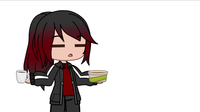 The speaker holds a cup of coffee and a bowl of hot soup, representing hot food and drinks.