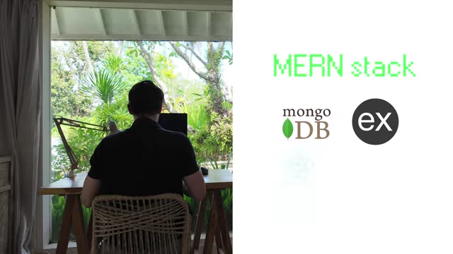 The MERN stack, comprising MongoDB, Express, React, and Node.js, is recommended for full-stack JavaScript development due to its simplicity and extensive documentation.