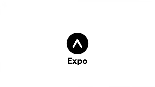 The Expo logo, a stylized upward-pointing arrow within a circle, appears on a white background.