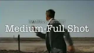 A medium-full shot graphic with "Medium-Full Shot" text overlaid on a scene of a person running.