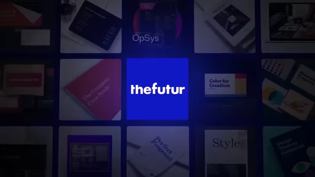 The Futur logo surrounded by various course and content thumbnails
