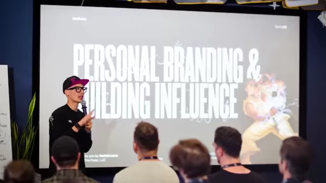 A presentation slide titled "PERSONAL BRANDING & BUILDING INFLUENCE".