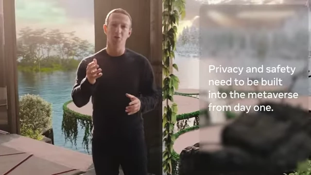 A statement on privacy and safety being essential from day one of the metaverse.