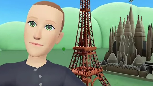 Mark Zuckerberg's metaverse avatar, which appeared to have low-resolution graphics similar to a Nintendo Wii game.