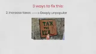 A sign with "TAX THE RICH" written on it.