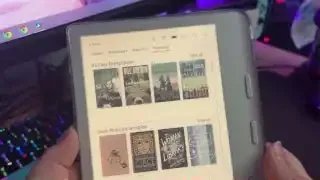 Kobo Libra Color showing Overdrive library browsing options