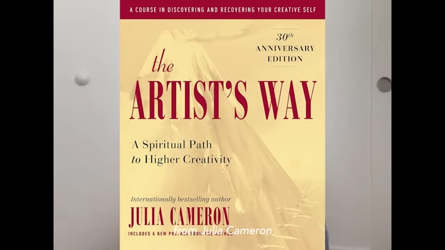 The book "The Artist's Way" by Julia Cameron, which inspired the speaker's morning pages practice.