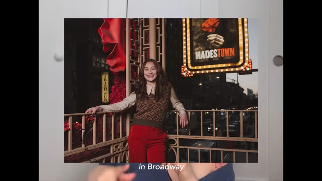 Lola Tung performing in "Hadestown" on Broadway.