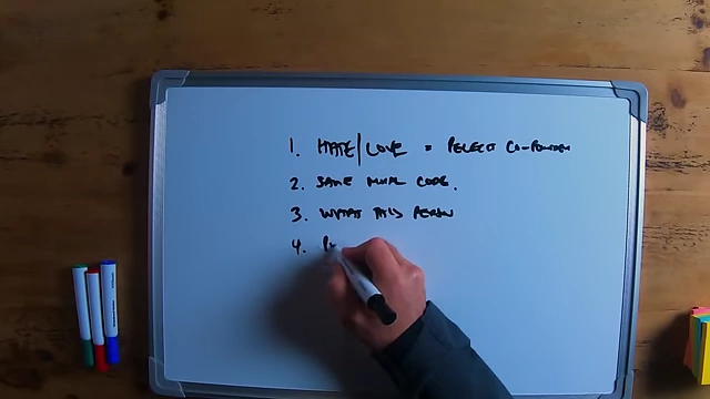 The speaker writing "post it now" on a whiteboard, encouraging active search for a co-founder.