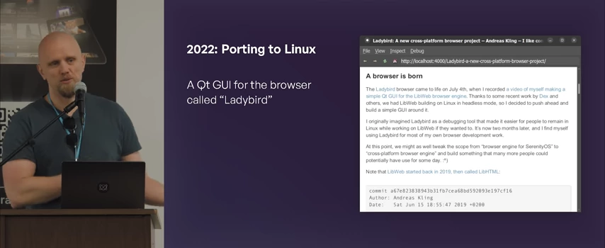 Ladybird浏览器移植到Linux并命名
