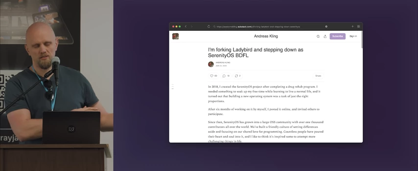 Andreas Kling宣布将Ladybird从SerenityOS中分叉