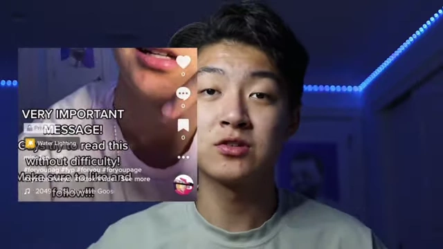 A TikTok screenshot showing important text covered by app UI elements, serving as an example of poor framing.
