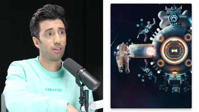 A Sora AI-generated video featuring a dog astronaut