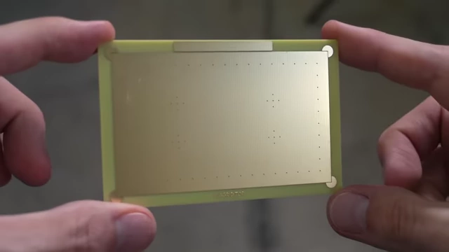 A finished VIA Grid standardized PCB blank